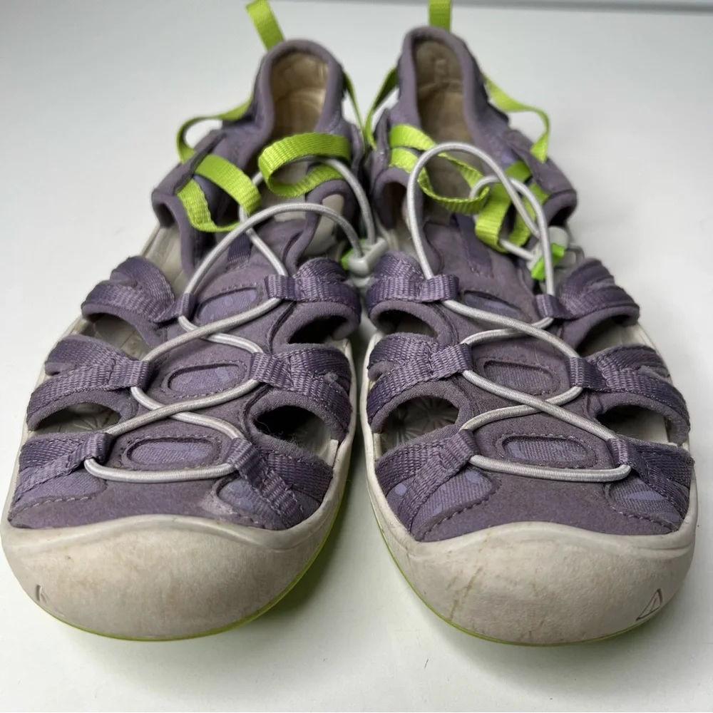 Keen Moxie Big Kids Sport Sandal Water Shoes Size 4 Purple Green
